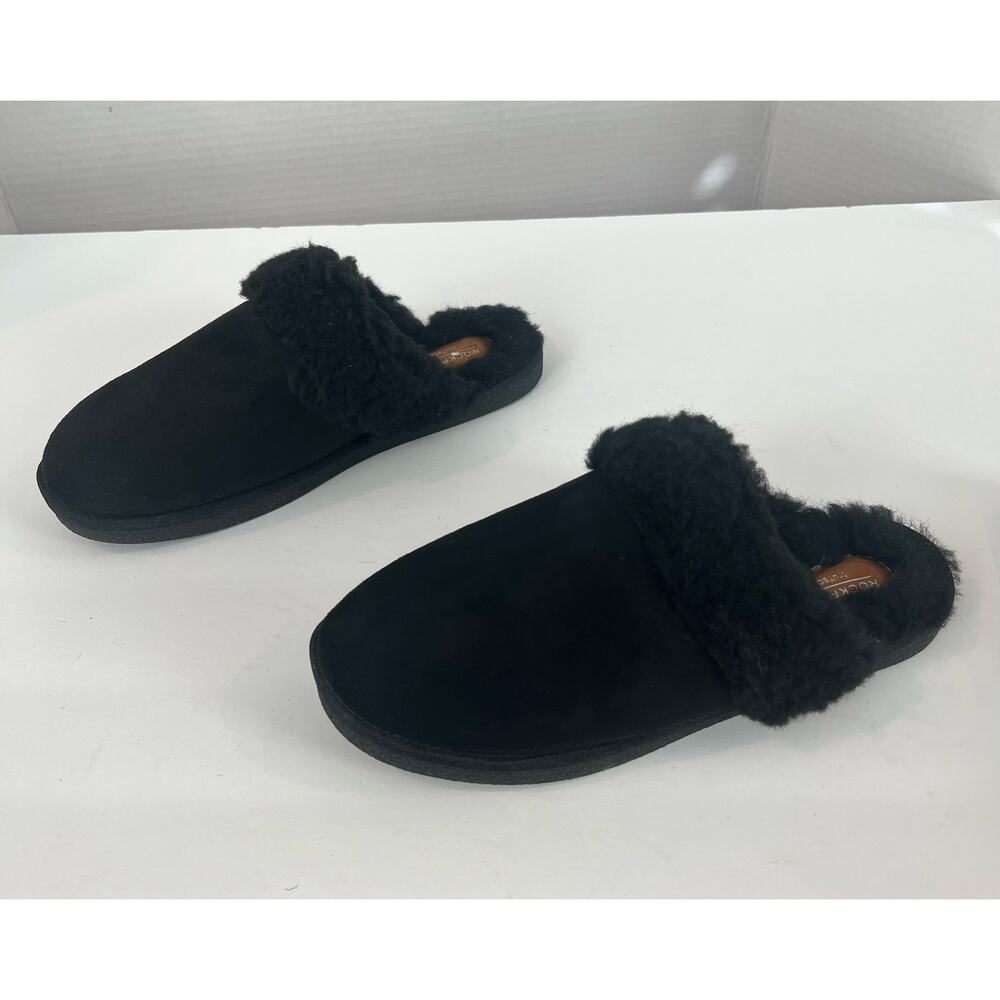 NEW Rockport Women’s Black Trutech‎ Veda Slide Slipper Shoes Size 9